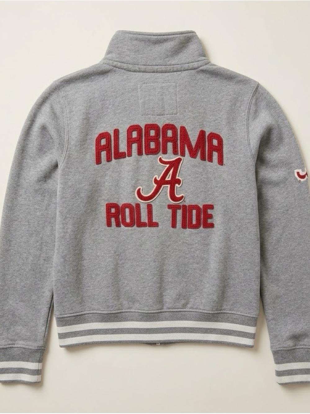 Press Box Alabama Roll Tide Full Zip Sweat Jacket - Size Large